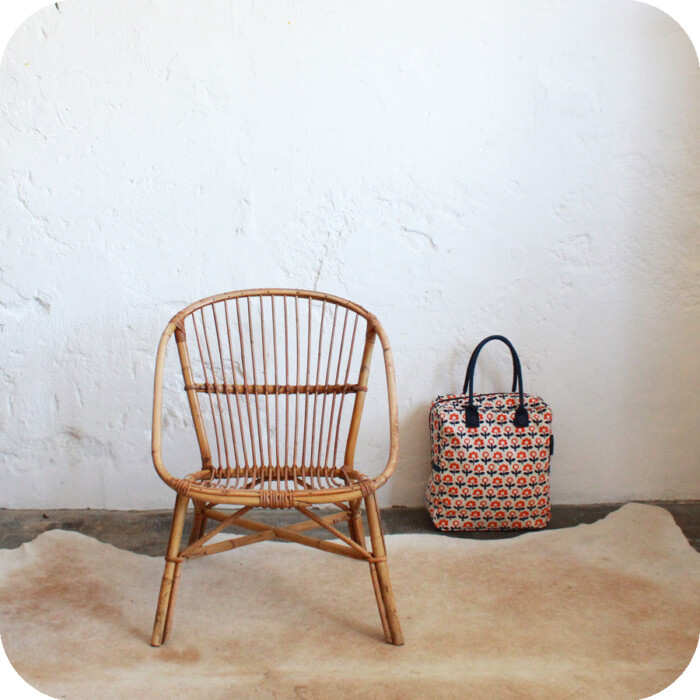 Fauteuil rotin vintage - Classique - E371