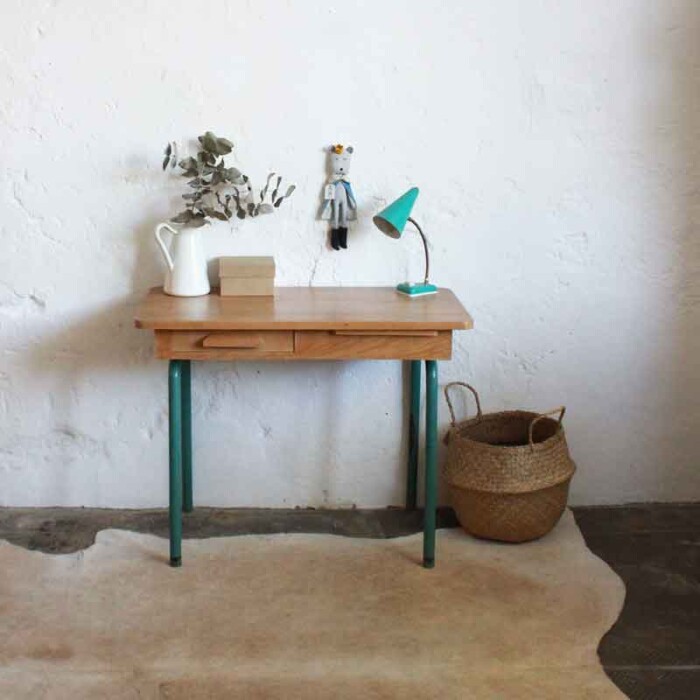 Bureau vintage enfant - bois - E357