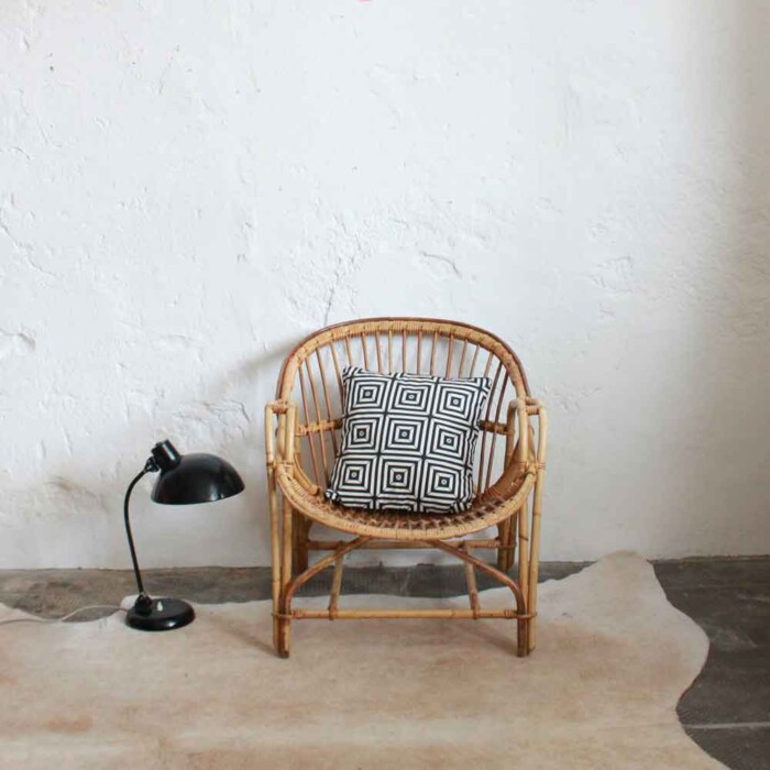 Fauteuil rotin vintage - Classique - E522
