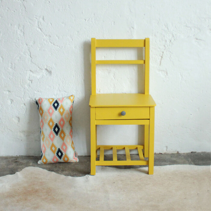 Chevet chaise d'internat vintage - C685d