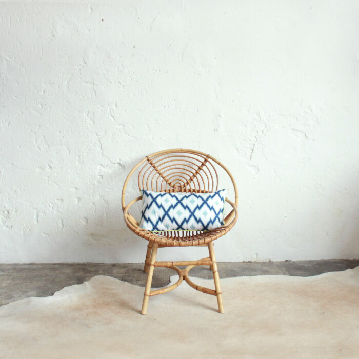 Fauteuil rotin vintage - Spirale - F227
