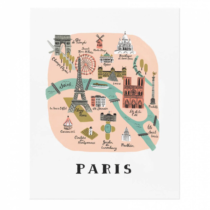 Affiche Rifle Paper - Paris