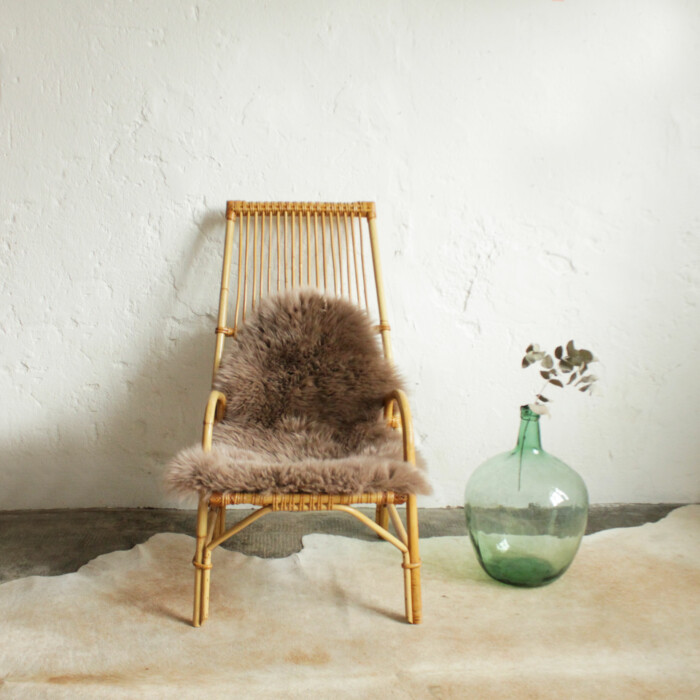 Fauteuil rotin vintage - F249