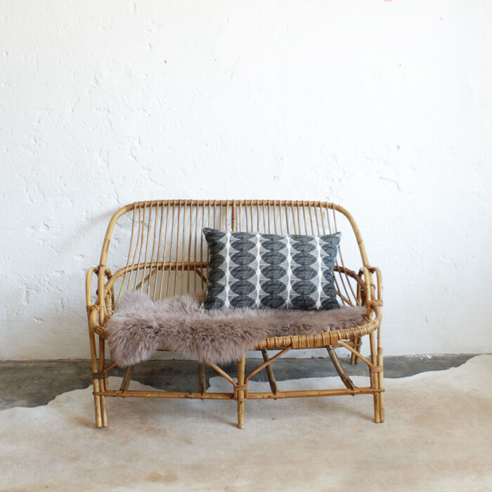 Banquette rotin vintage - F260