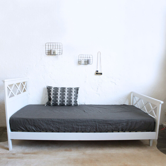 Lit enfant bois vintage - F335