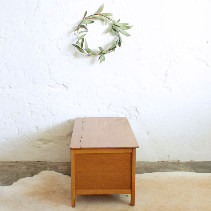 Banc coffre rotin vintage - F422 – Image 8