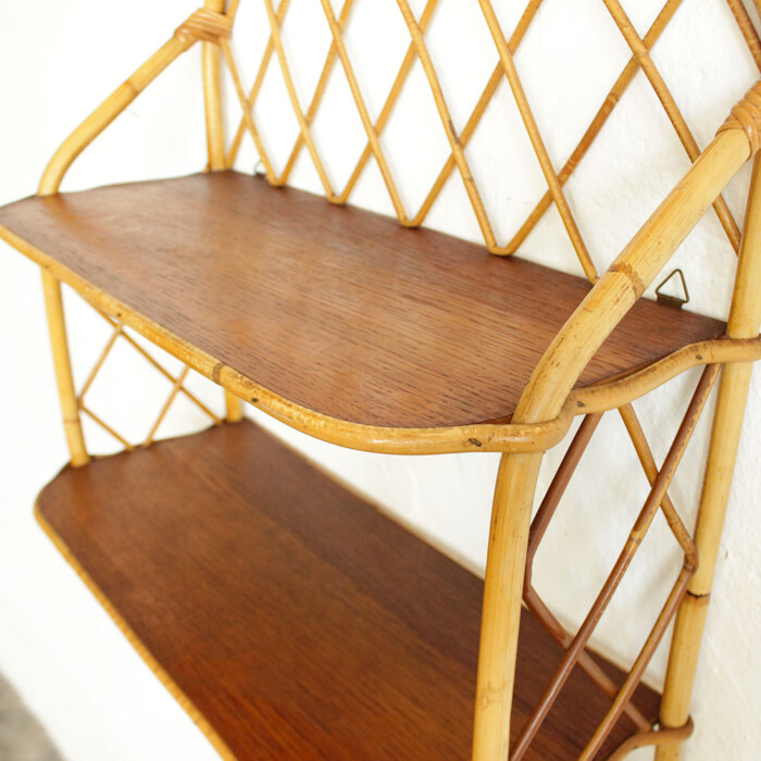 Etagère rotin vintage - F364 – Image 5