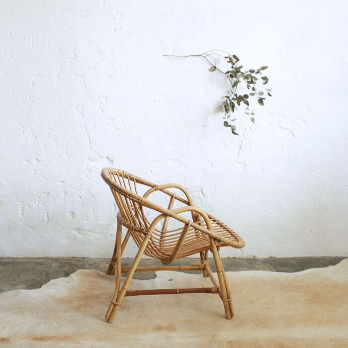 Fauteuil rotin vintage - Classique - F424 – Image 5