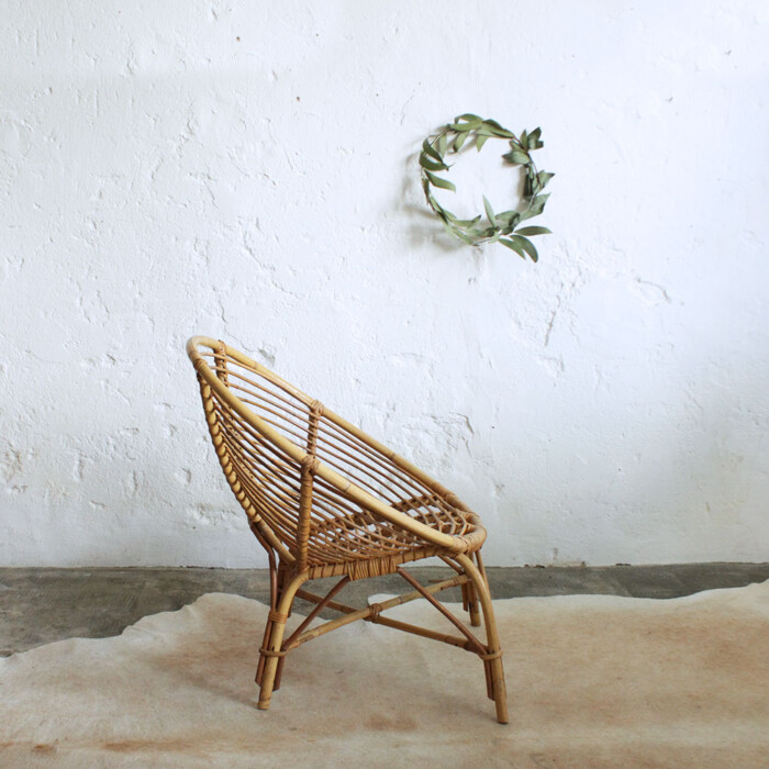 Fauteuil rotin vintage - Spirale - F372 – Image 5