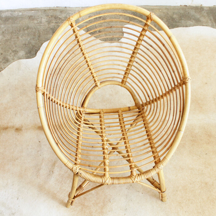Fauteuil rotin vintage - Spirale - F372 – Image 6