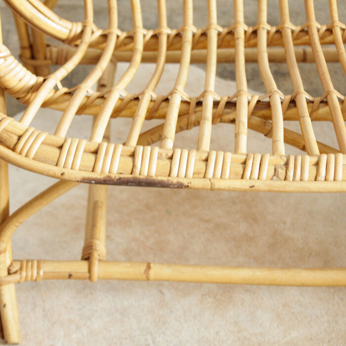 Banquette rotin vintage - F481 – Image 2