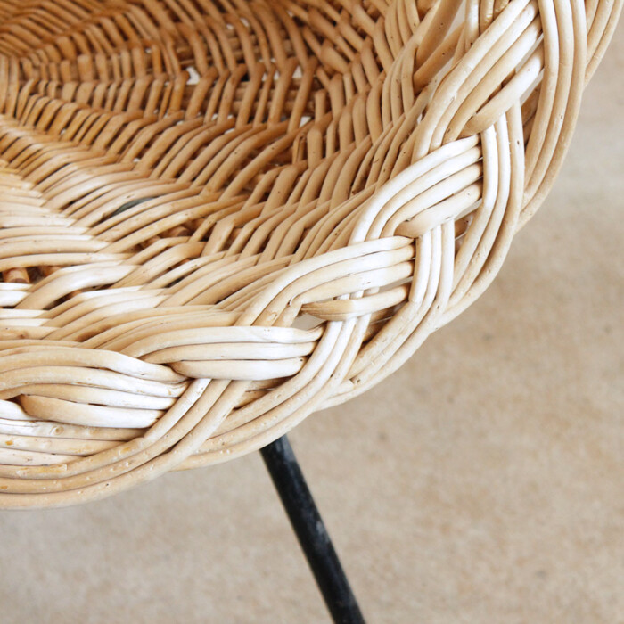 Fauteuil osier vintage - F356 – Image 2