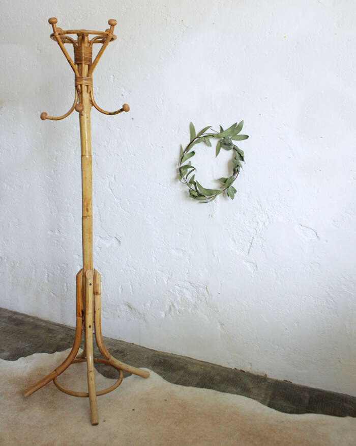 Porte manteaux rotin vintage - F366 – Image 4