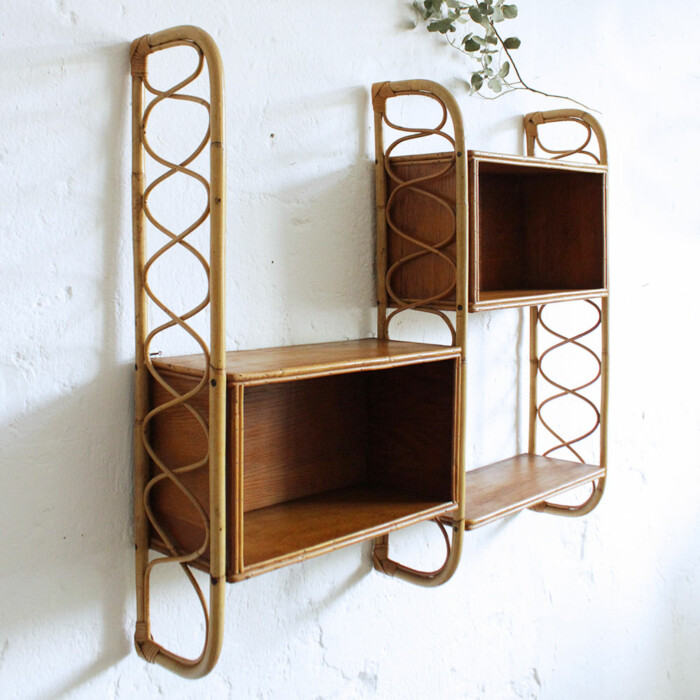 Etagère rotin vintage - F380 – Image 7