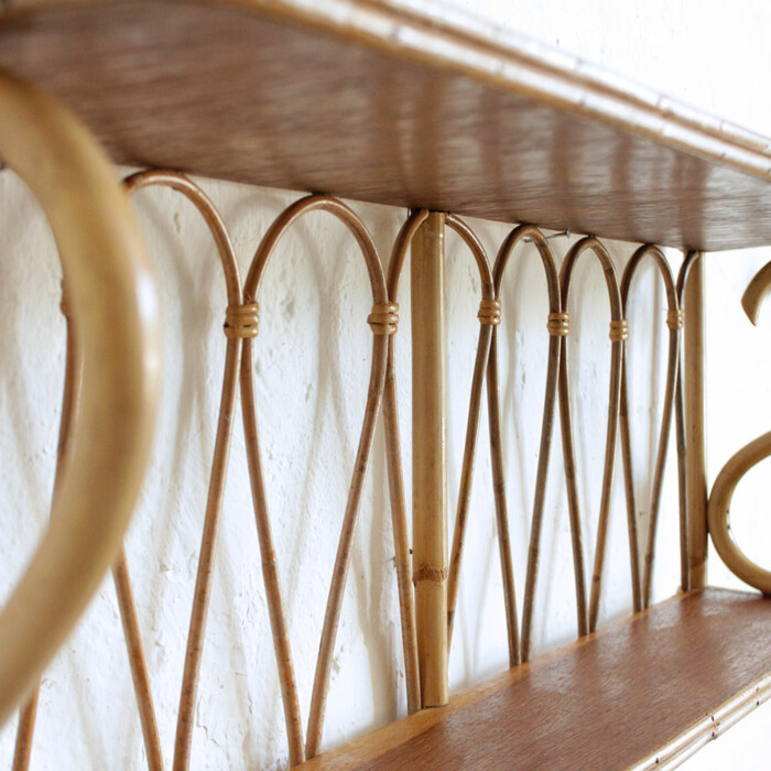 Etagère rotin vintage - F561 – Image 5