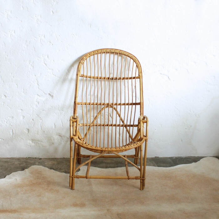Fauteuil rotin vintage - F558