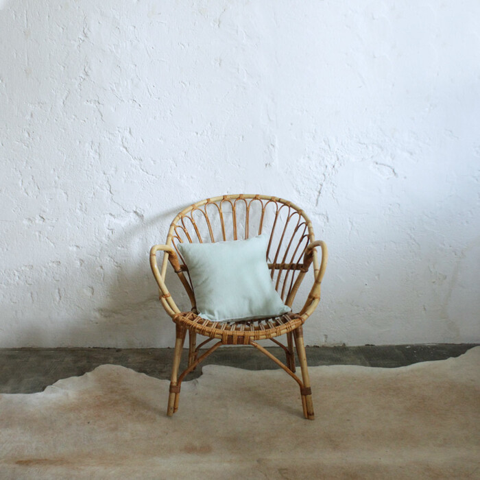 Fauteuil rotin vintage - F594