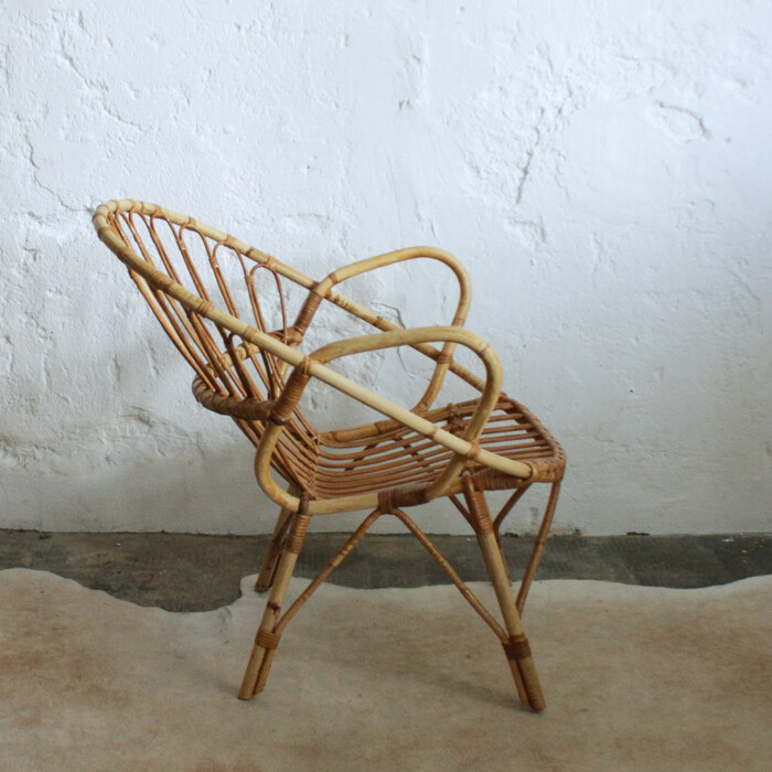Fauteuil rotin vintage - F594 – Image 5