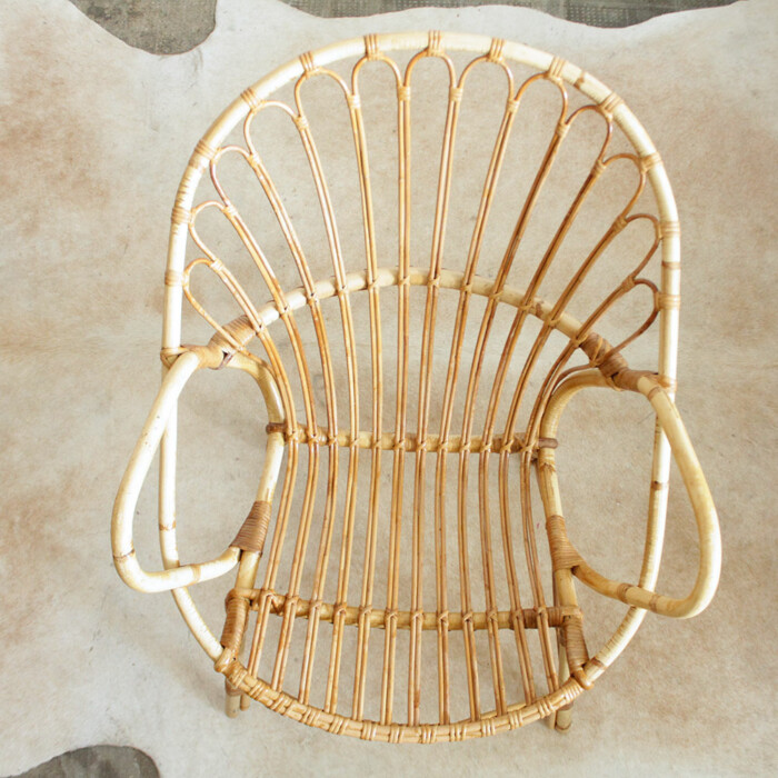 Fauteuil rotin vintage - F594 – Image 6