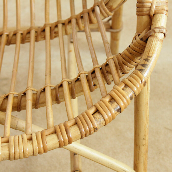 Fauteuil rotin vintage - Classique - F533 – Image 2