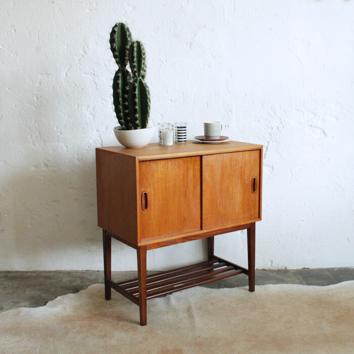 Meuble rangement teck vintage - F548 – Image 4
