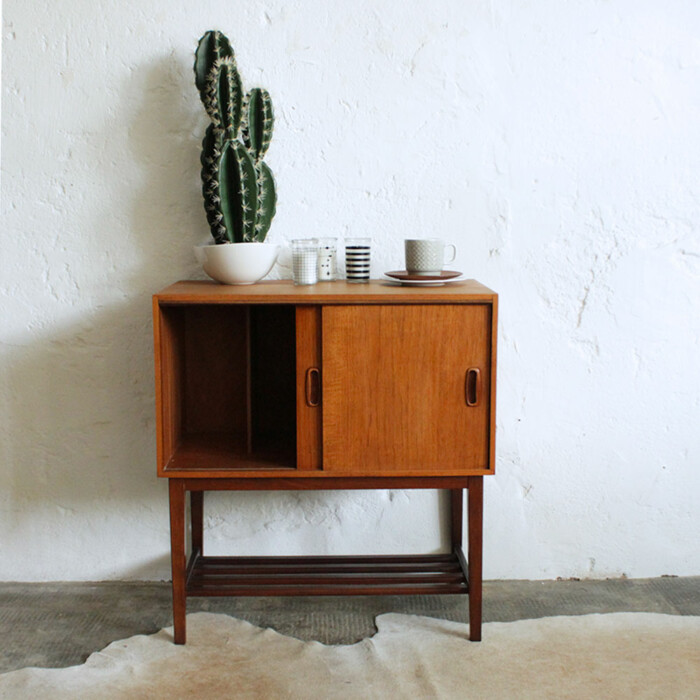 Meuble rangement teck vintage - F548 – Image 7