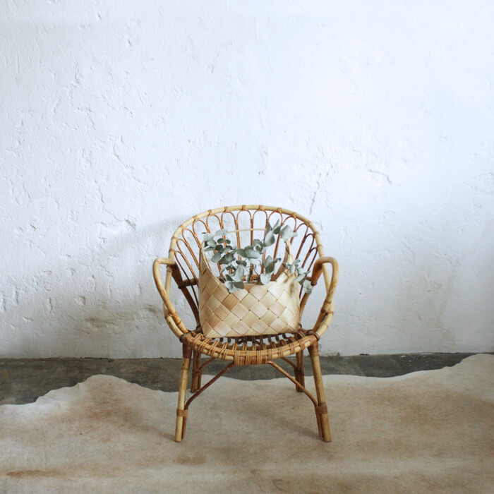 Fauteuil rotin vintage - Classique - F595