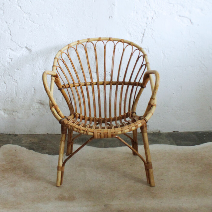 Fauteuil rotin vintage - Classique - F595 – Image 4