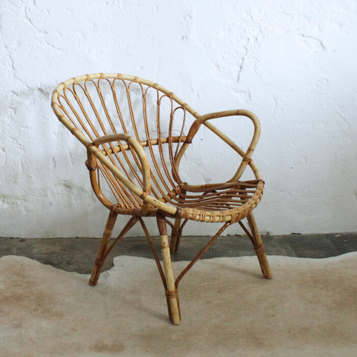 Fauteuil rotin vintage - Classique - F595 – Image 5