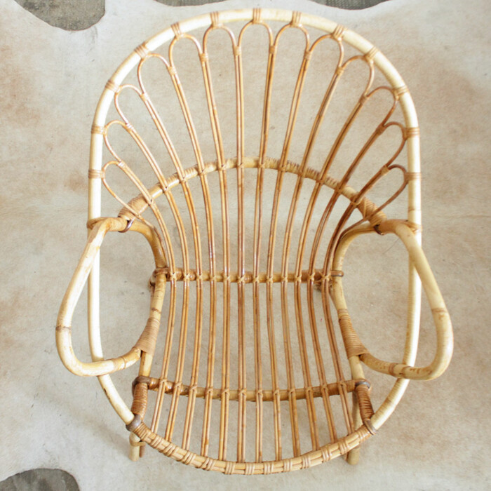 Fauteuil rotin vintage - Classique - F595 – Image 7