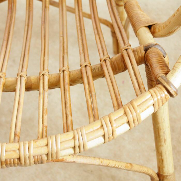 Fauteuil rotin vintage - Classique - F595 – Image 2