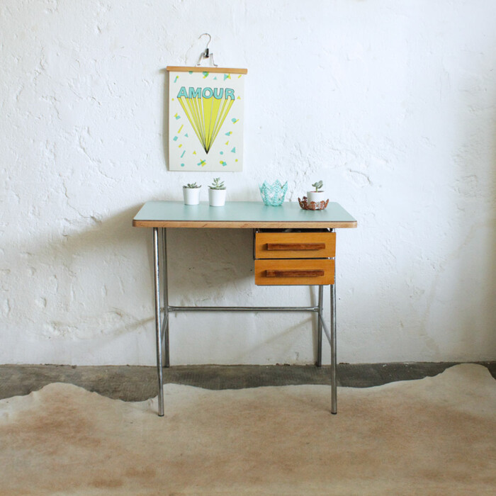 Bureau vintage - métal - E643