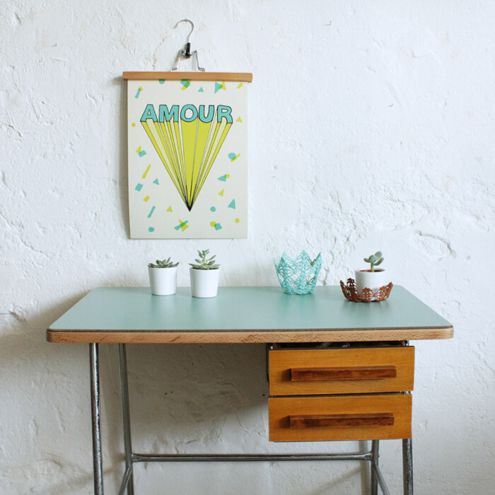 Bureau vintage - métal - E643 – Image 4