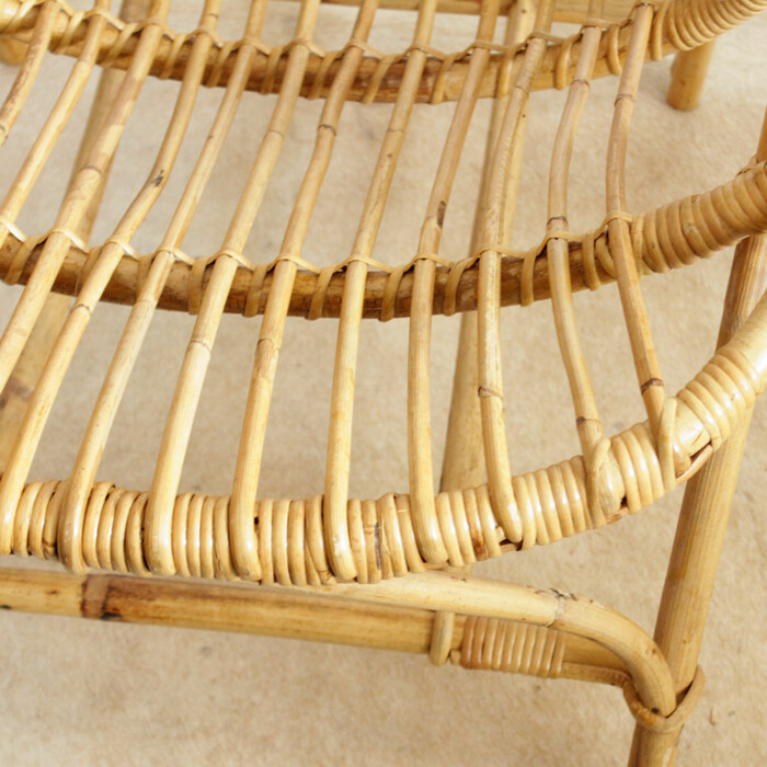 Fauteuil rotin vintage - Classique - F636/637 – Image 2