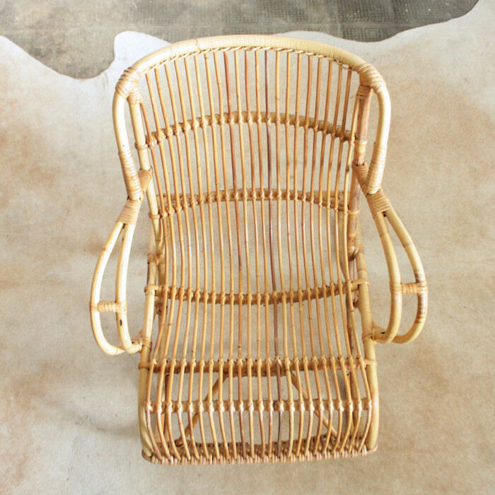 Fauteuil rotin vintage - F611 – Image 6
