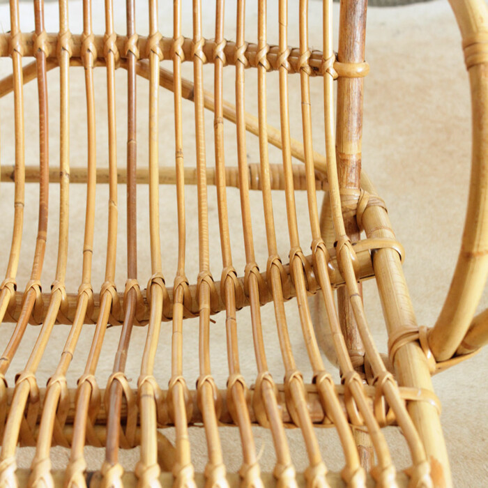 Fauteuil rotin vintage - F611 – Image 2