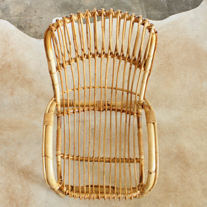 Fauteuil rotin vintage - F627 – Image 6