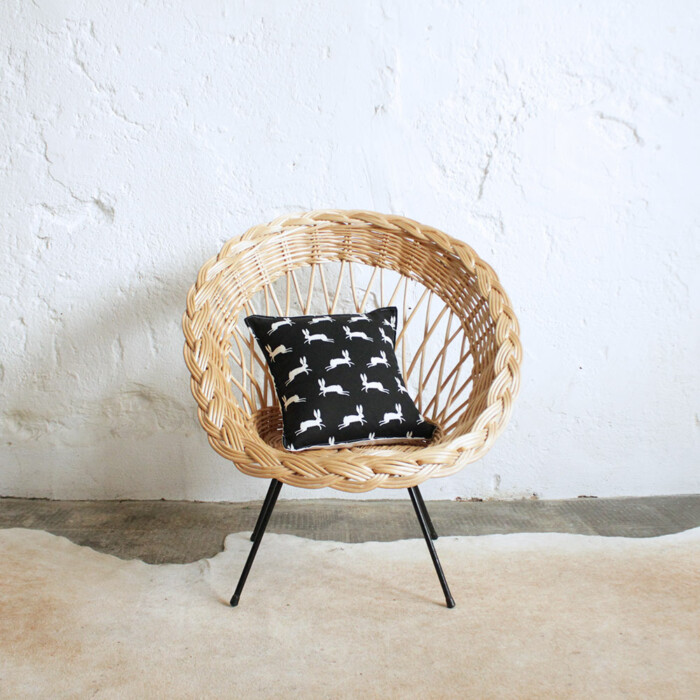 Fauteuil osier vintage - Enfant - F666