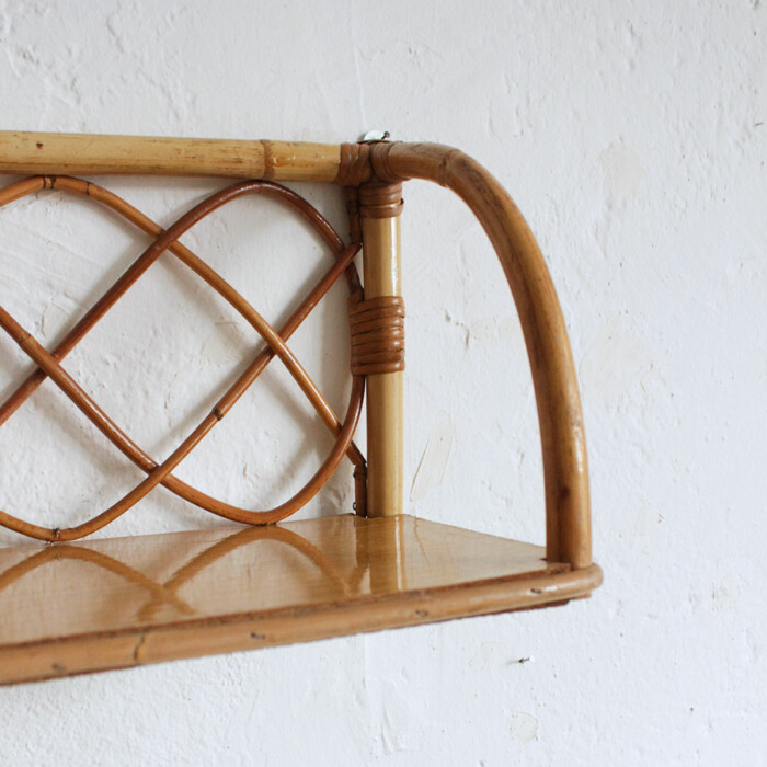 Etagère rotin vintage - F690 – Image 2