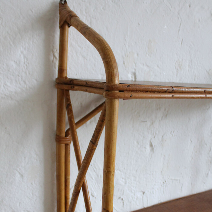 Etagère rotin vintage - F691 – Image 2
