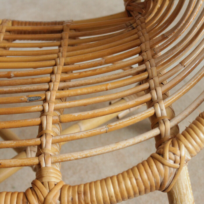 Fauteuil rotin vintage - spirale - F687 – Image 7