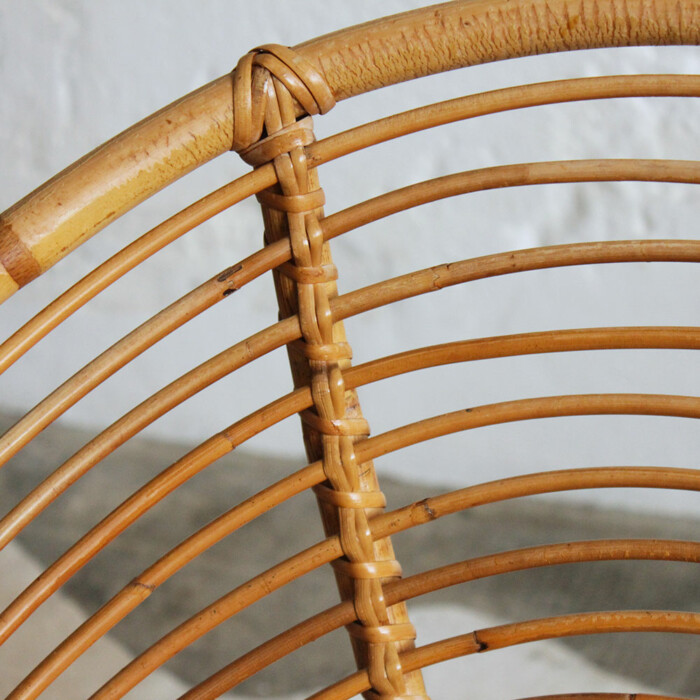 Fauteuil rotin vintage - spirale - F687 – Image 2