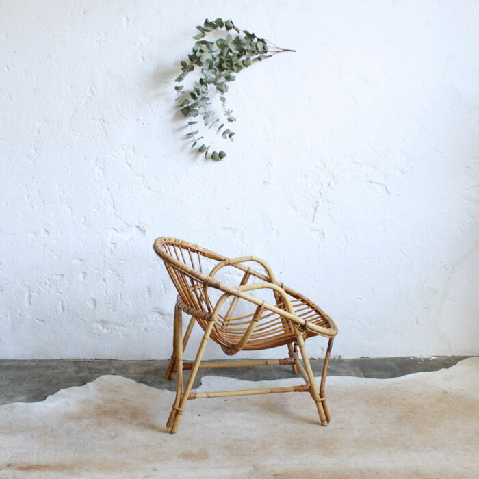 Fauteuil rotin vintage - Classique - G235 – Image 5