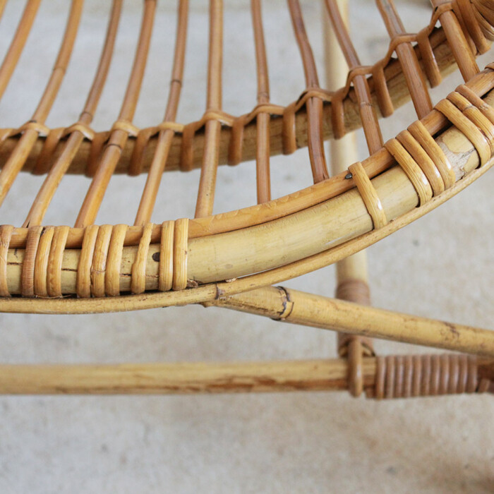 Fauteuil rotin vintage - Classique - G235 – Image 2