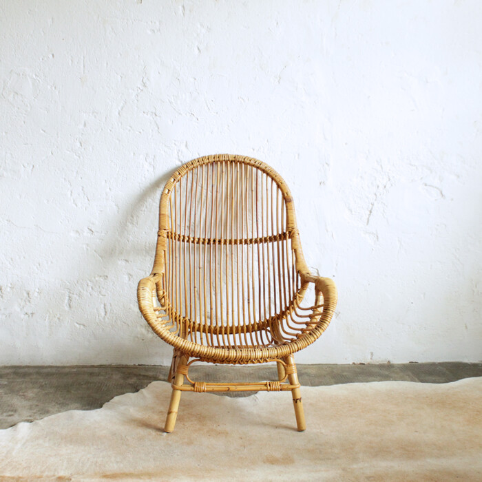 Fauteuil rotin vintage - Loveuse - G410