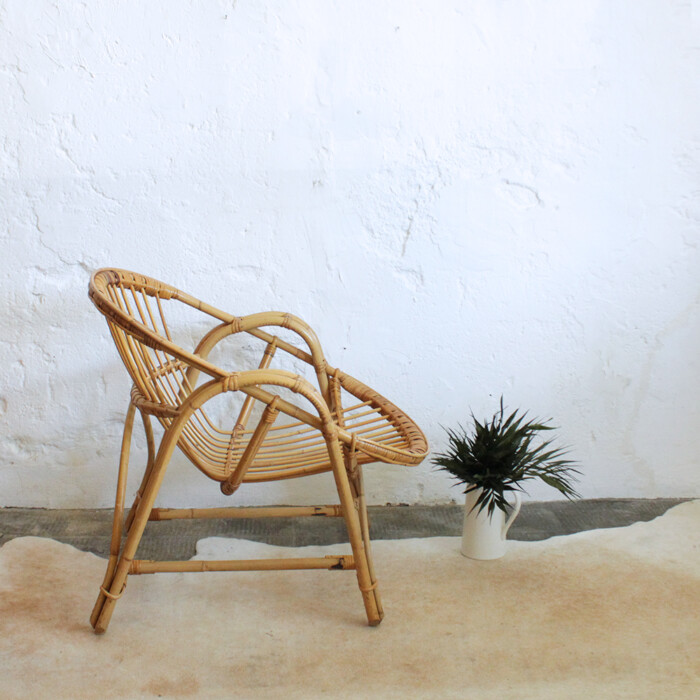 Fauteuil rotin vintage - Classique - G505 – Image 5