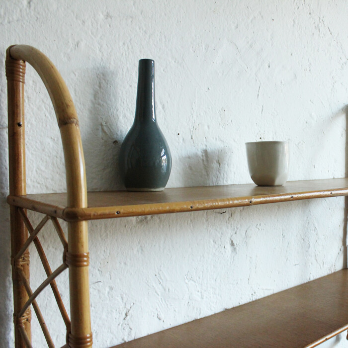 Etagère rotin vintage - G583 – Image 6