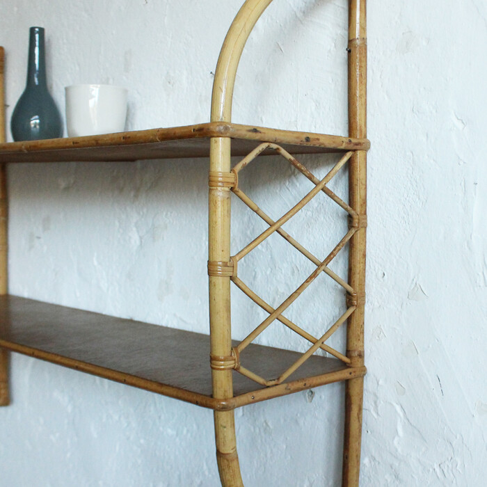 Etagère rotin vintage - G583 – Image 7