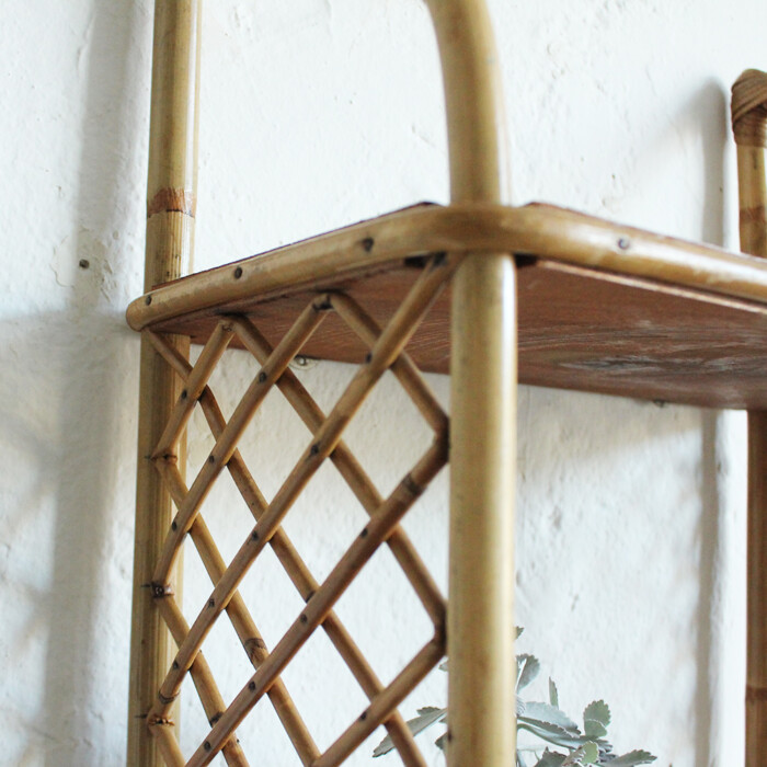 Etagère rotin vintage - G575 – Image 2