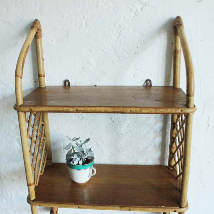 Etagère rotin vintage - G575 – Image 6